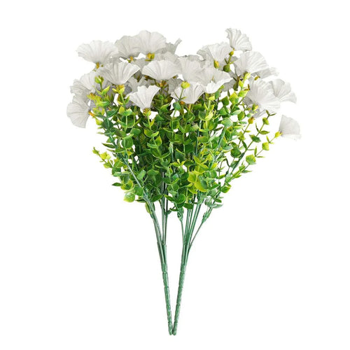 10 Bundles Artificial Flower Outdoor indoor UV Resistant Fake Flowers Plant US